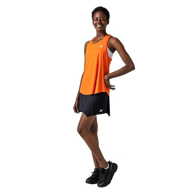 Maiou damă Yonex 16853 Cyber Orange pentru tenis și padel, model sport cu Racerback și siluetă confortabilă