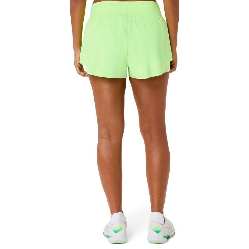 Women's shorts with tights ASICS MATCH LASER CUT GREEN
