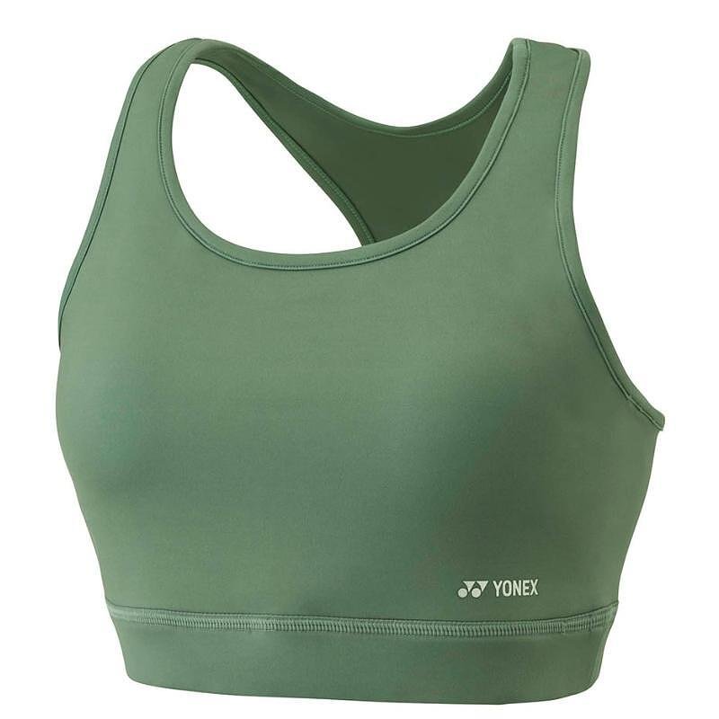 Sutien sport pentru femei Yonex 46045 Olive – susținere confortabilă și respirabilă pentru antrenamente și sport activ.