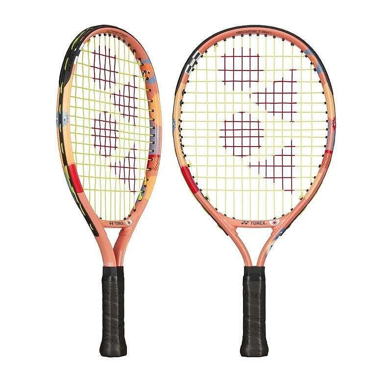 Rachetă de tenis Yonex Junior 17 Coral Orange pentru copii, rachetă de tenis ușoară și comodă pentru tehnică corectă și control