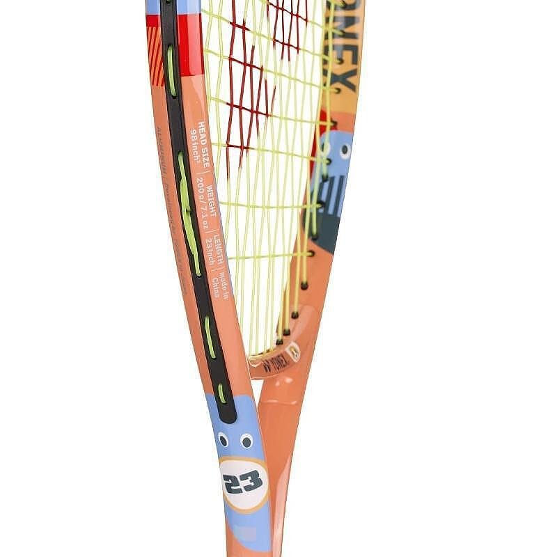 Rachetă de tenis Yonex Junior 23 Coral Orange pentru copii 6-8 ani, rachetă ușoară din aluminiu cu husă