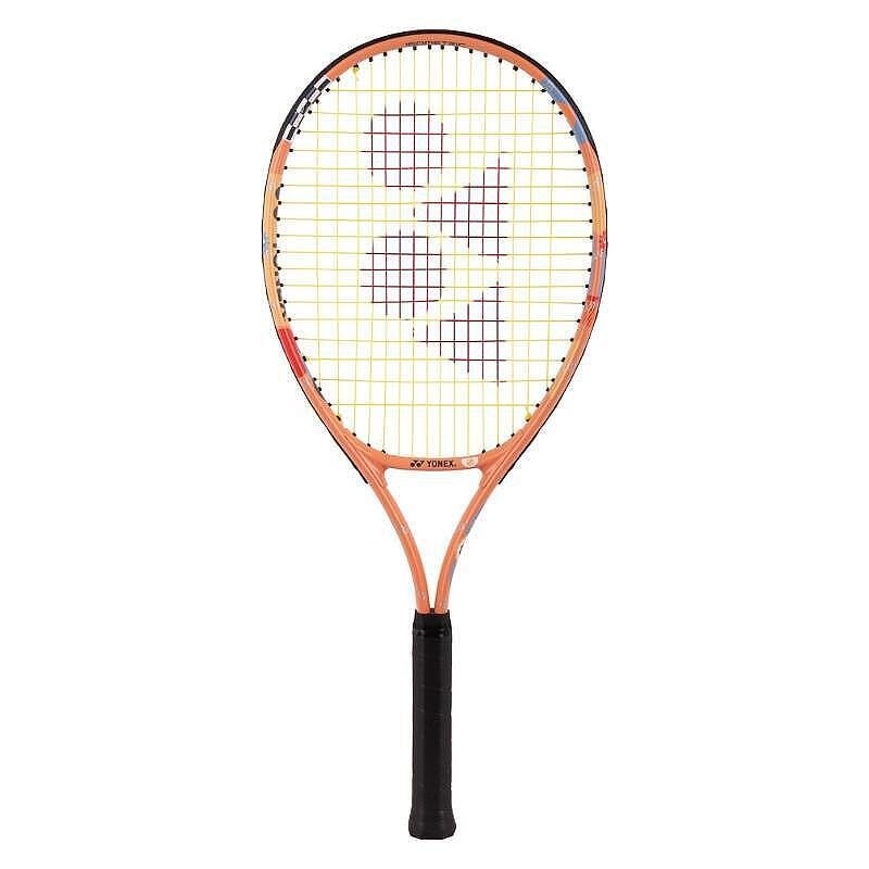 Rachetă de tenis Yonex Junior 25 Coral Orange pentru copii 8-10 ani, rachetă ușoară din aluminiu cu husă și control