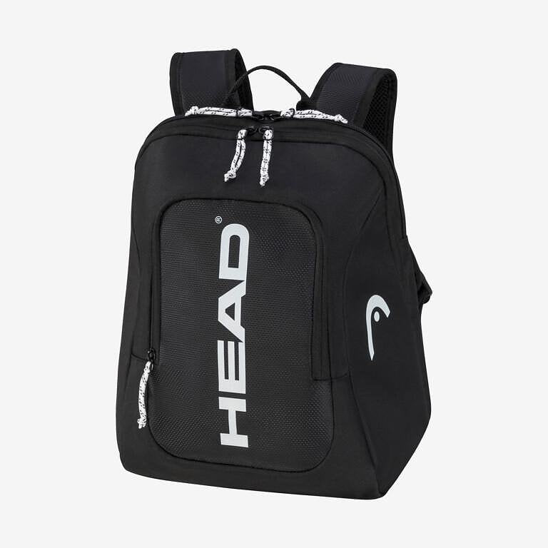 Head Tour Kids 14L black backpack – lightweight kids' tennis backpack with space for a racket, clothes and shoes