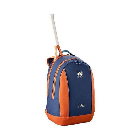 Wilson Roland Garros Team 2026 kids' backpack for tennis gear and a racket, stylish and compact