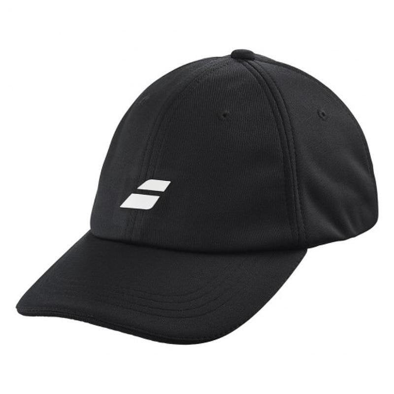 Babolat PURE LOGO CAP JR 2024 BLACK Kids' Cap – a black, lightweight and breathable cap for tennis and padel