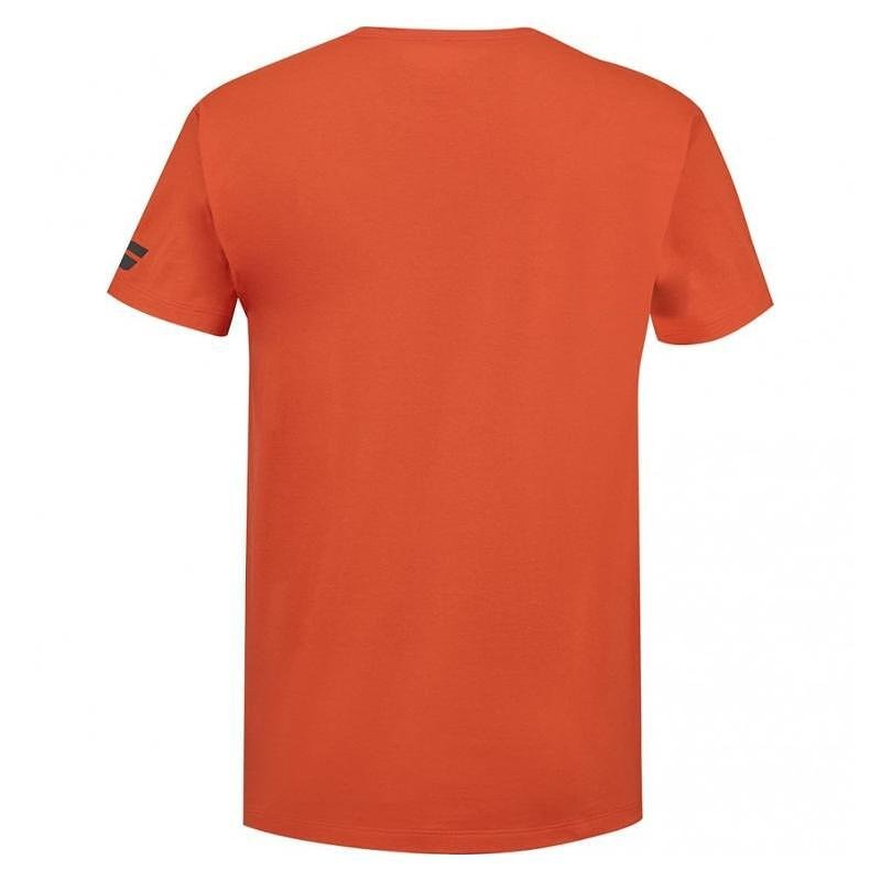 Kids' T-shirt Babolat EXERCISE TEE - red, sporty T-shirt for training and matches