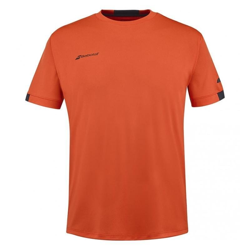Kids' T-Shirt Babolat PLAY CREW NECK TEE 2024 - fiesta red