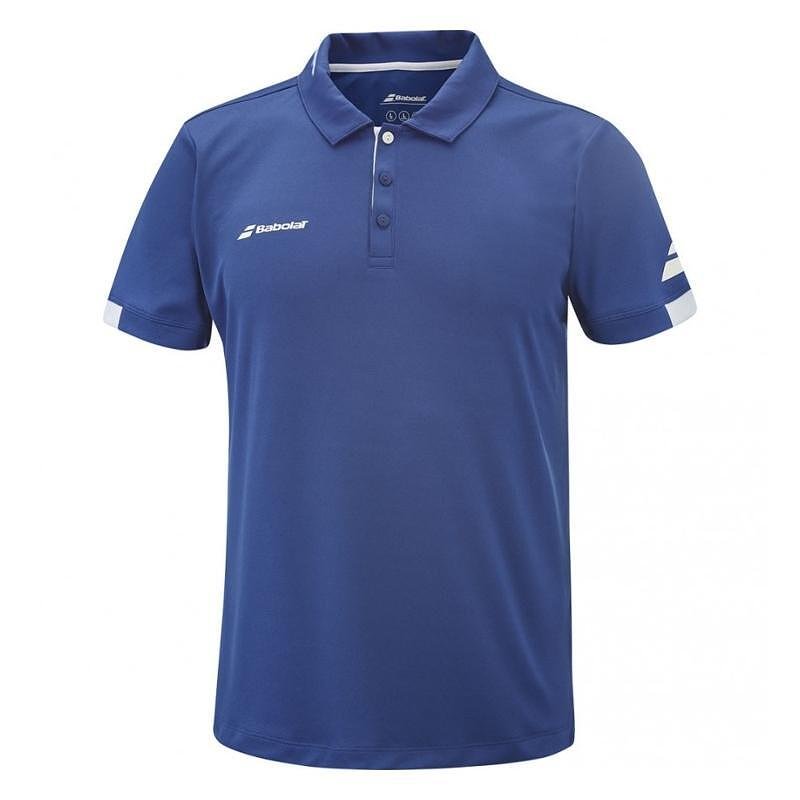 Babolat PLAY POLO BOY 2024 kids' T-shirt - sodalite blue, lightweight and soft for practice and matches