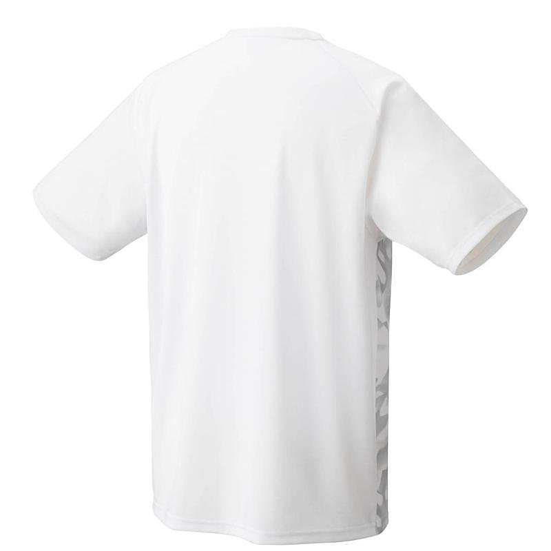 Kids' Yonex CREW NECK SHIRT White T-shirt, white sports T-shirt for kids with UV protection and quick-drying fabric