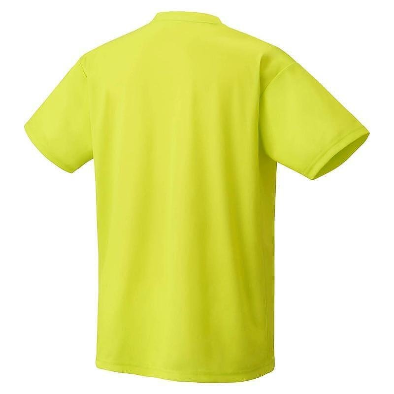 Children's Yonex YJ0046 Lime Yellow T-shirt, a bright sports T-shirt for kids with comfort and UV protection