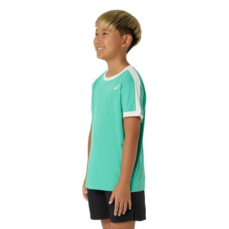 Kids' tennis T-shirt ASICS Aurora Green