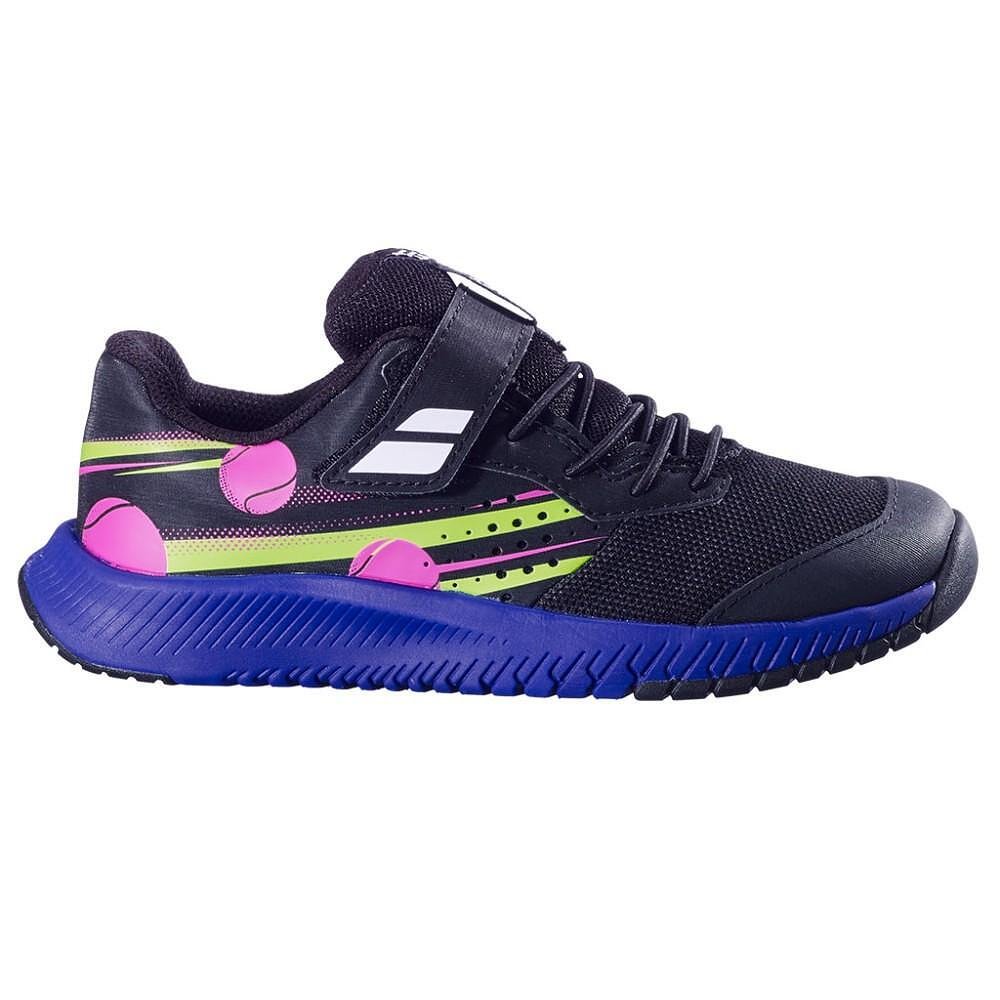 Children's sneakers Babolat PULSION KID AC BOY - black, dark blue for tennis and everyday play