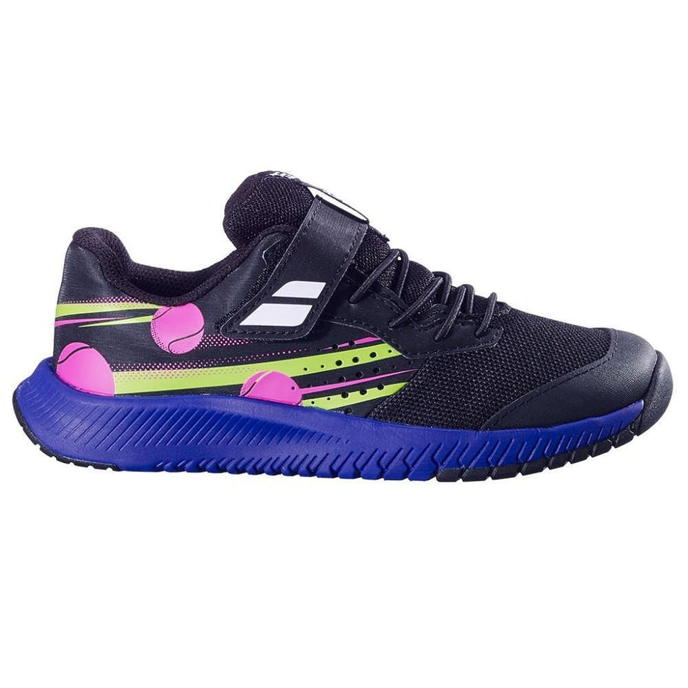 Kids' Babolat Pulsion Kid AC Black/Dark Blue Shoes