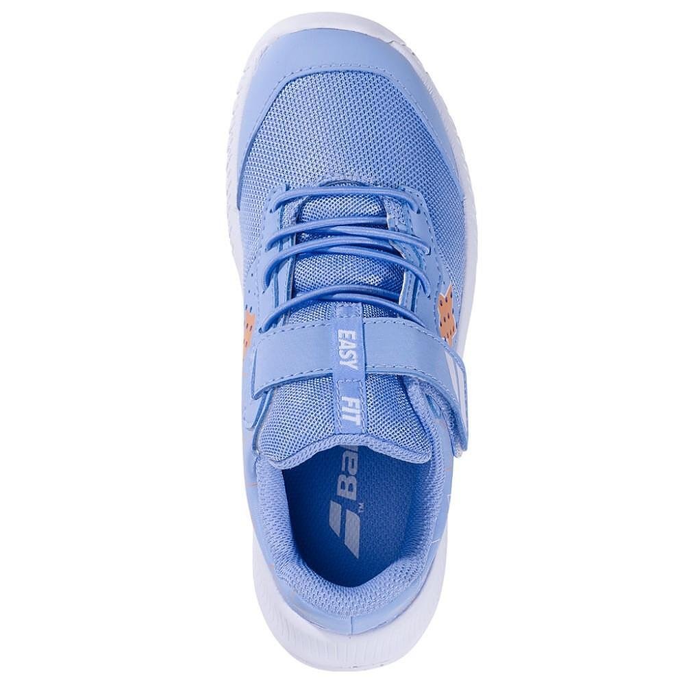 Kids' Babolat PULSION KID AC FOREVER BLUE sneakers - lightweight tennis shoes for children, comfort and stability