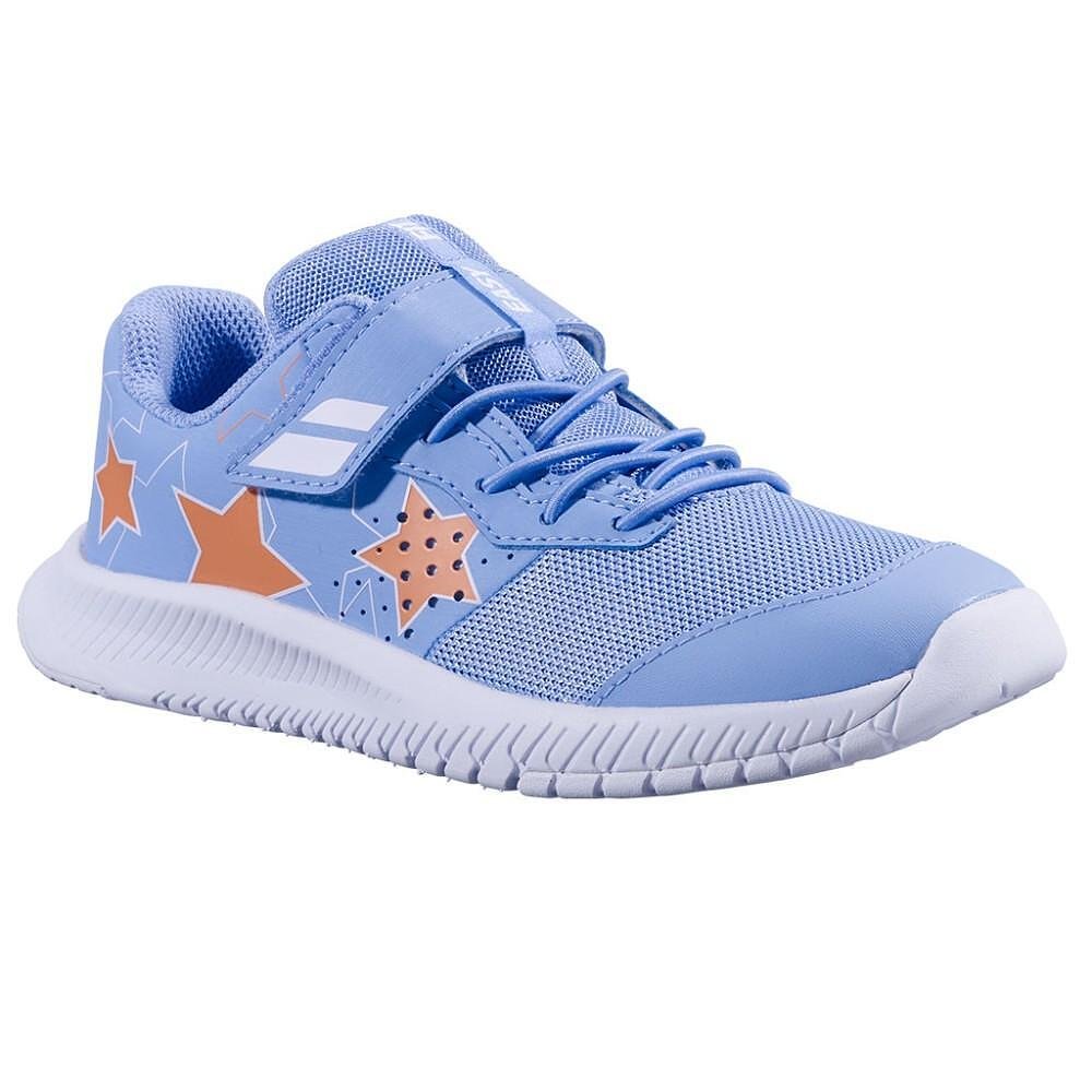 Kids' Babolat PULSION KID AC FOREVER BLUE sneakers – lightweight tennis shoes for children, comfort and stability