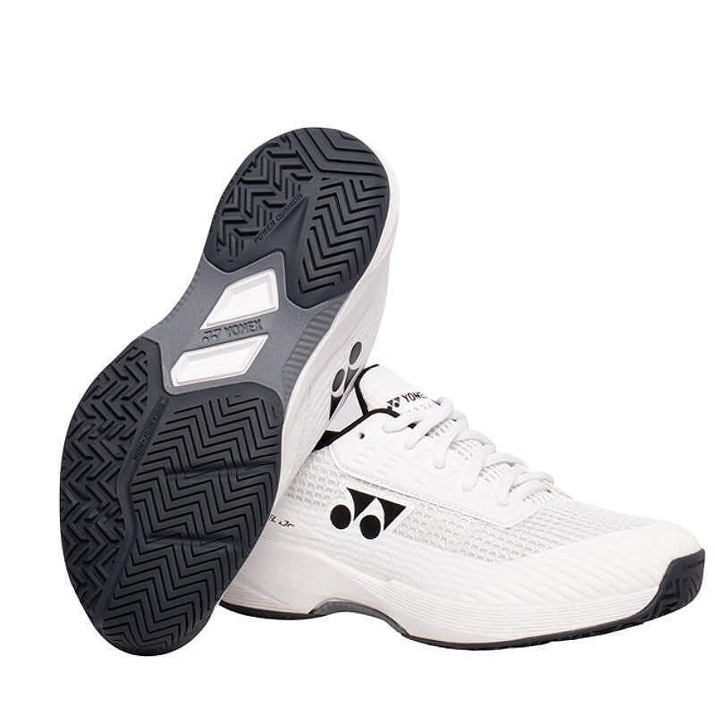 Kids' Yonex PC AD-ACCEL CL White sneakers – white tennis shoes for clay with POWER CUSHION and stability