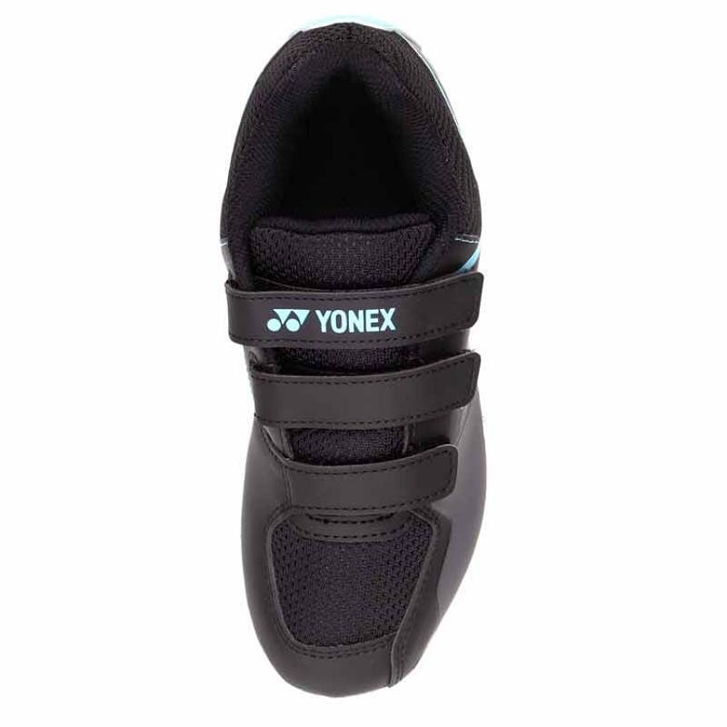 Kids' Yonex PC STRIDER FLOW Belt Black/Blue court sneakers, comfortable and stable Yonex sneakers for young athletes
