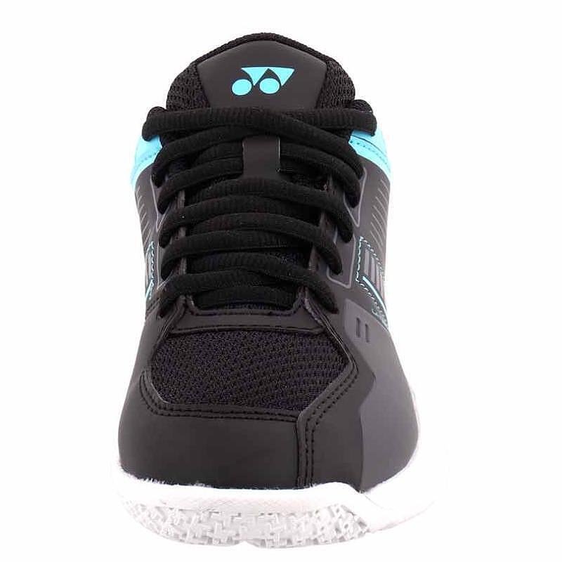 Kids' Yonex PC STRIDER FLOW Black/Blue – comfortable and stable tennis shoes for kids on the court