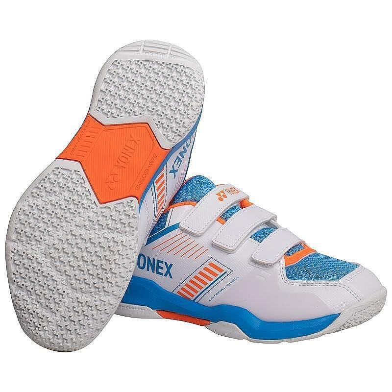 Kids' Yonex PC STRIDER FLOW sneakers for tennis and badminton with POWER CUSHION+ for comfort and stability