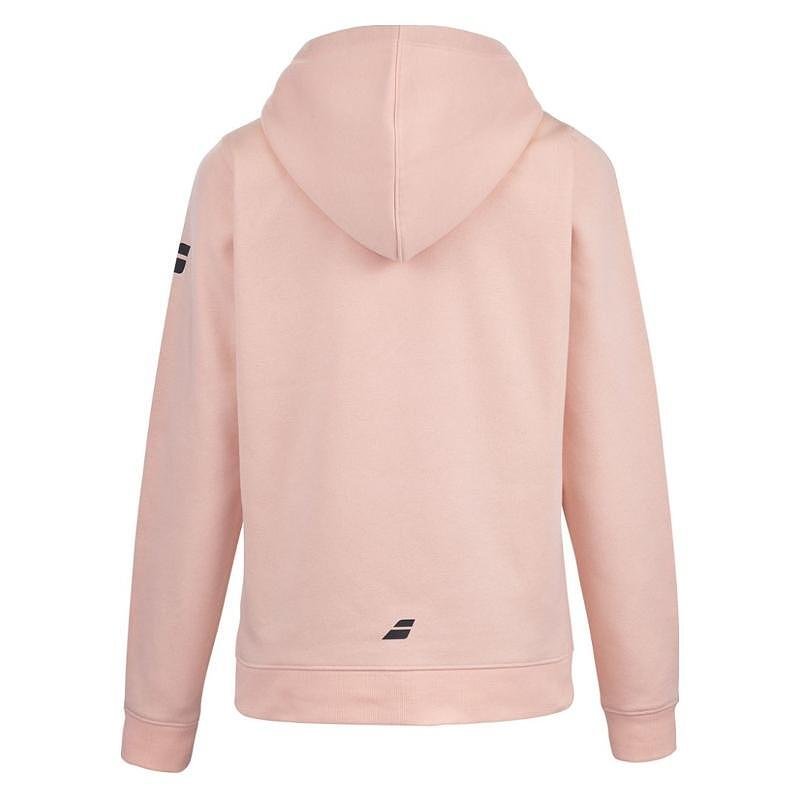 Hanorac pentru copii Babolat EXERCISE HOOD SWEAT - tropical peach pentru confort și căldură la antrenamente și în timpul liber
