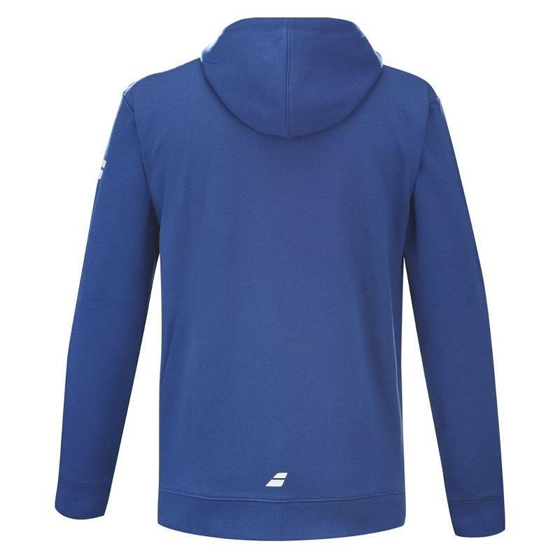 Hanorac pentru copii Babolat EXERCISE HOOD SWEAT - sodalite blue - elegant și confortabil pentru antrenamente în zile mai răcoroase