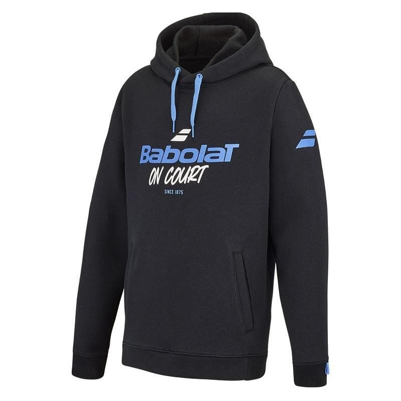 Hanorac pentru copii Babolat EXERCISE HOOD SWEET - black, model negru pentru confort și mișcare