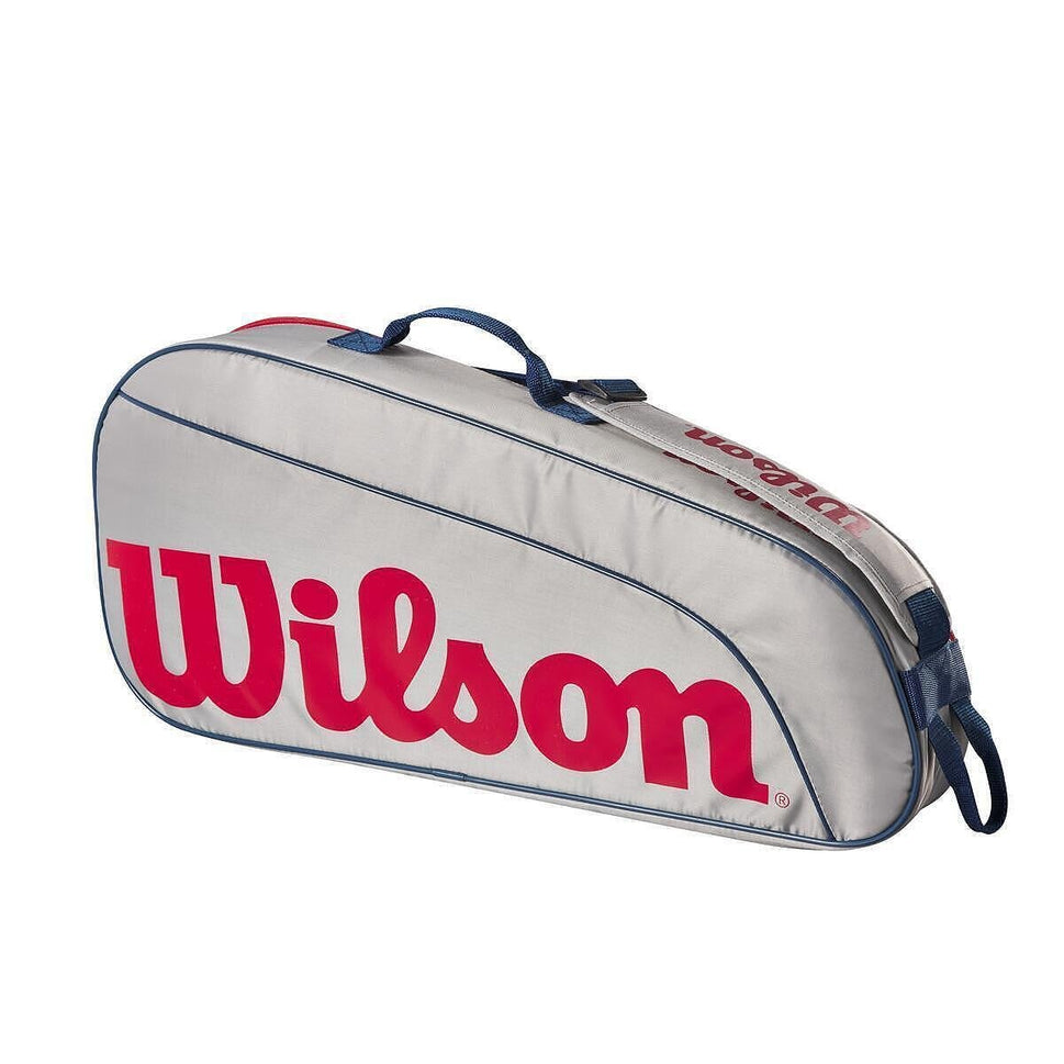Wilson Junior Tennis Bag Gray - 3 Rackets