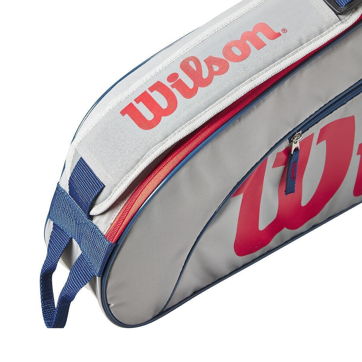 Детски тенис сак WILSON JUNIOR - 3 ракети, компактен Wilson сак за до 3 ракети и тенис екипировка