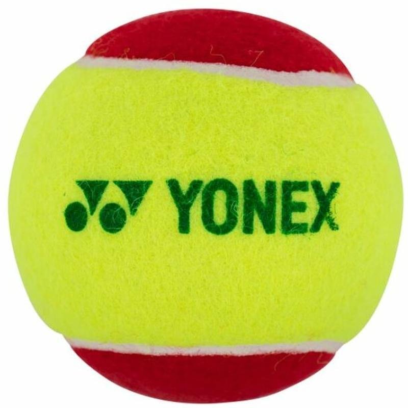 Детски топки Yonex (Stage 3) - червени за начинаещи, 75% по-бавни, одобрени от ITF