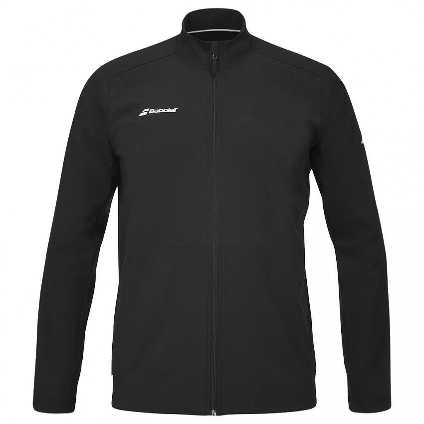 Babolat PLAY 2024 kids' jacket - black – stylish black sports jacket for comfort on and off the court