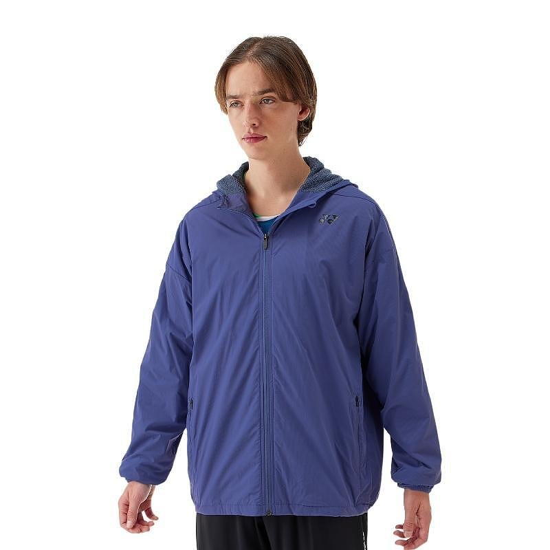 Hanorac Yonex 2025 Unisex Sweat Full Zip Hoodie, hanorac unisex albastru cu fermoar, pentru sport și uz zilnic