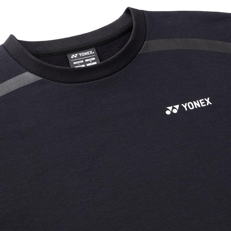 Bluză sport Yonex 30120 Unisex Black – bluză sport neagră Yonex pentru tenis, badminton și confort zilnic.