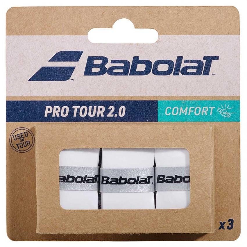Grip Babolat Pro Tour 2.0 x3 Alb