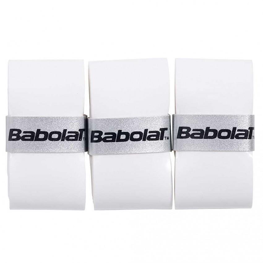 Grip Babolat PRO TOUR 2.0 x3 - alb, gripuri de tenis Babolat albe pentru control și confort