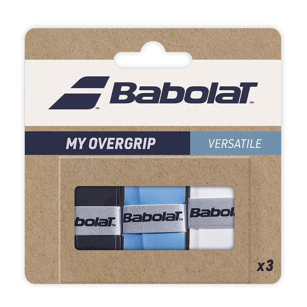 Grips Babolat MY OVERGRIP - 3 bucăți pentru tenis și padel, absorbante și durabile, în culori vii.