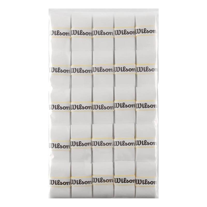 Grips Wilson Pro x3 - white – white Wilson tennis grips for maximum comfort and a professional feel.