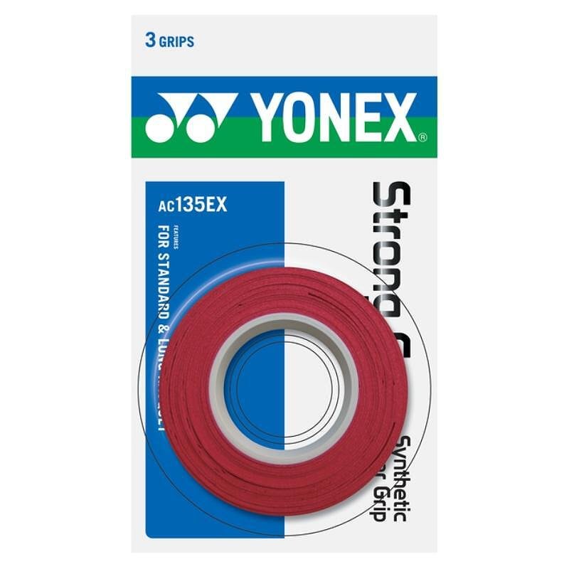 Gripuri Yonex Strong Grap x3 roșu vișiniu