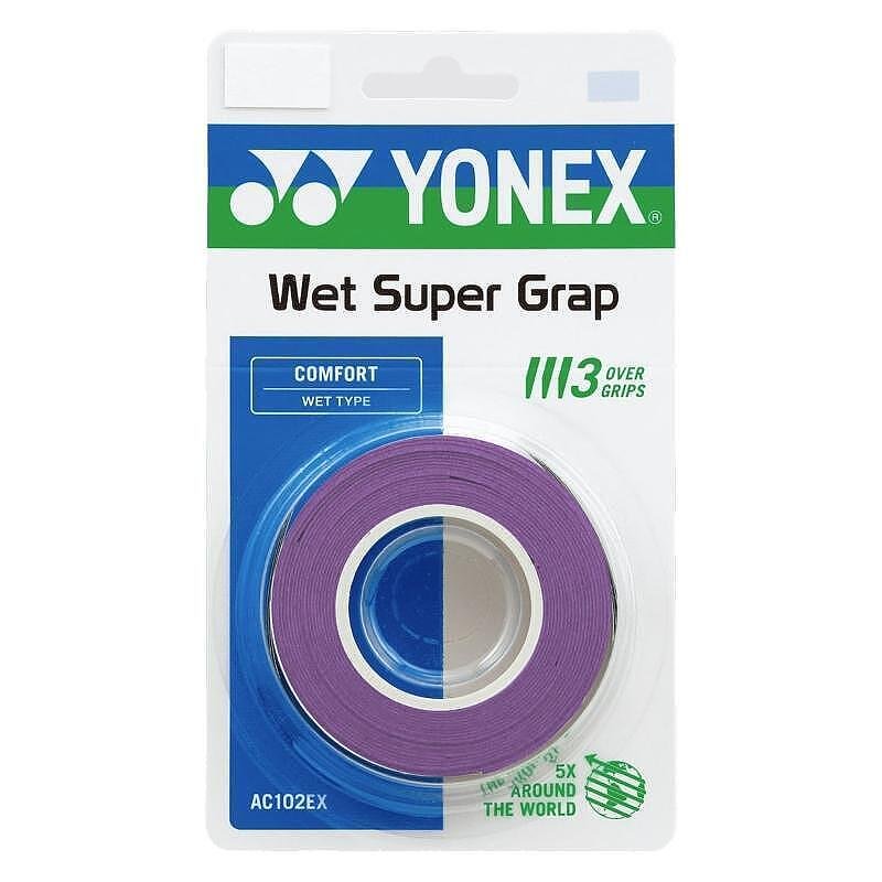 Грипове Yonex Wet Super Grap Purple x3