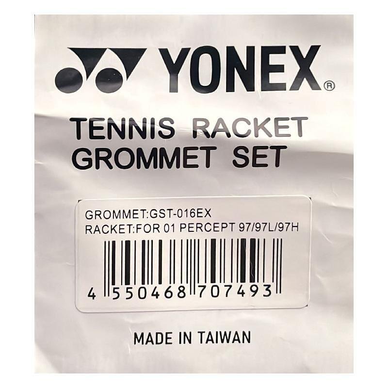 Yonex 01 Percept racket grommets, Yonex tennis racket grommet set, olive green color.
