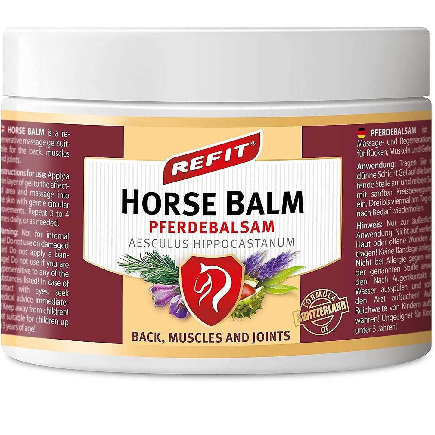 REFIT Horse Balm 500 ml horse balm for very severe pain with immediate and long-lasting effect from the world-famous Karlsbad Spa Natural