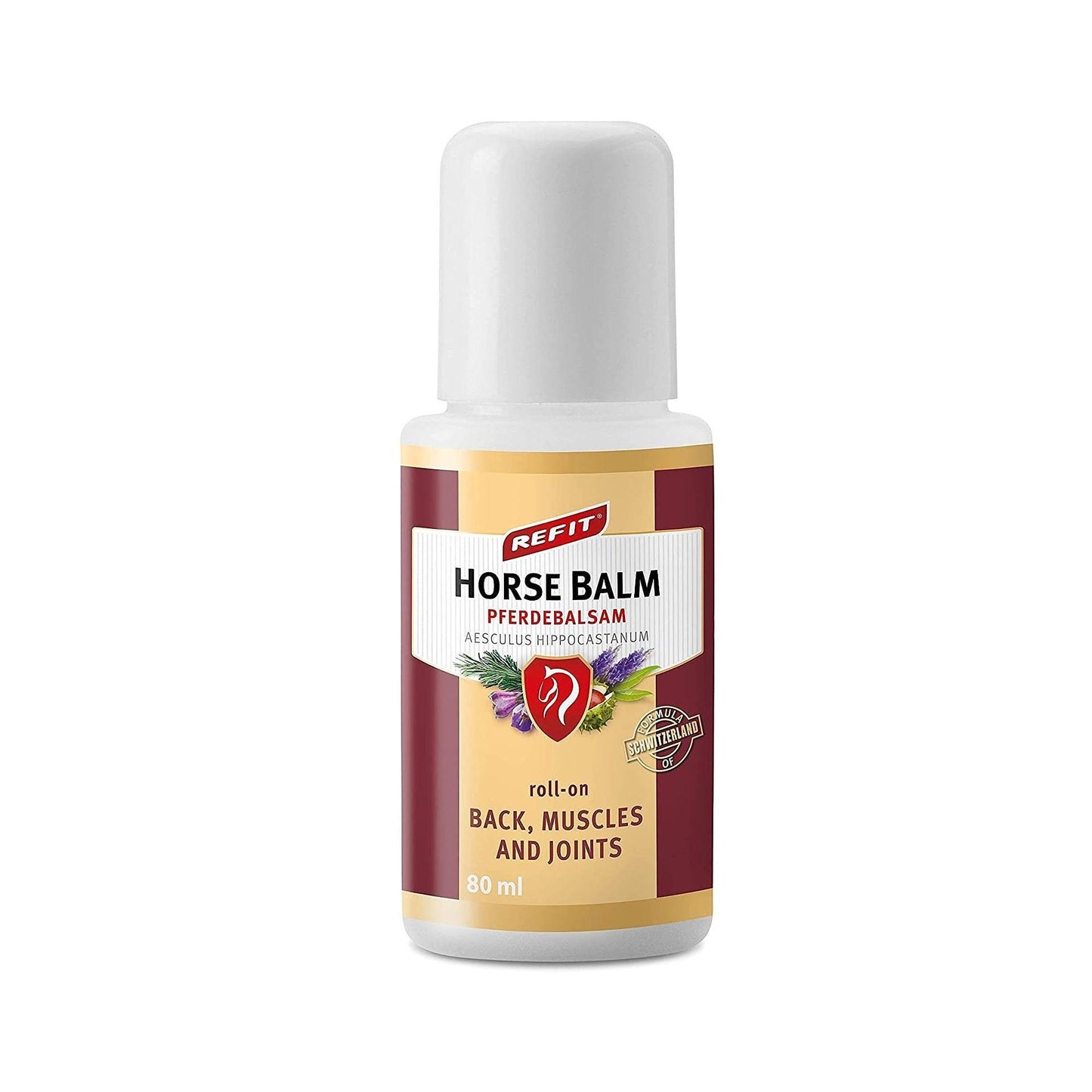КОНСКИ БАЛСАМ REFIT HORSE BALM 80 ML ROLL-ON ПРИ МНОГО СИЛНА БОЛКА С НЕЗАБАВЕН И ДЪЛГОТРАЕН ЕФЕКТ ОТ СВЕТОВНОИЗВЕСТНИЯ KARLSBAD SPA NATURAL