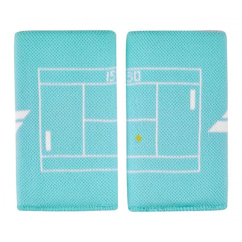 Накитници Babolat REVERSIBLE JB WRISTBAND - blue, леки и абсорбиращи двустранни накитници за тенис