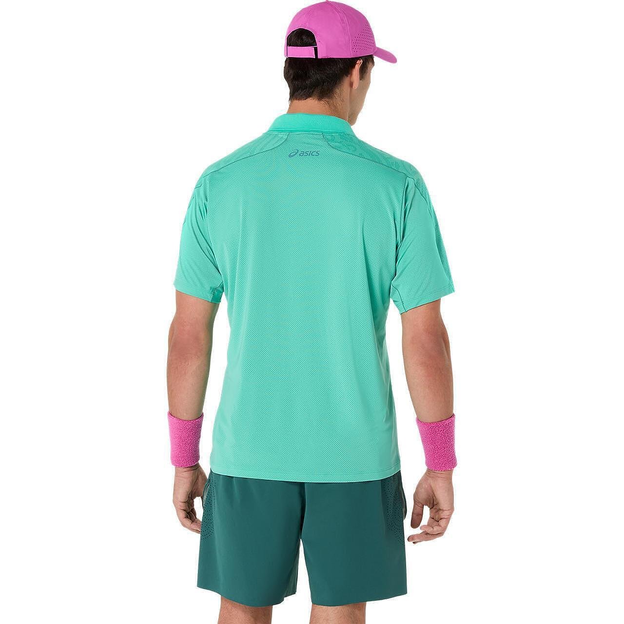 Men's ASICS MATCH JACQUARD T-shirt Aurora Green