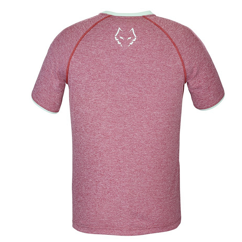 Men's Babolat CREW NECK TEE LEBRON - RED, comfortable red tennis apparel for court and padel