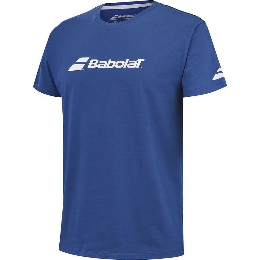 Мъжка тениска Babolat EXERCISE TEE 2024 - sodalite blue, удобна за тренировка и мач