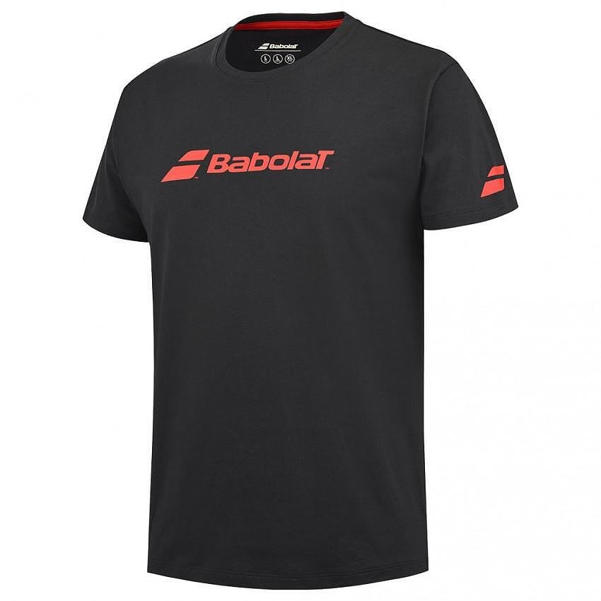 Мъжка тениска Babolat EXERCISE TEE 2024 - black за тренировка и мач, удобна спортна визия
