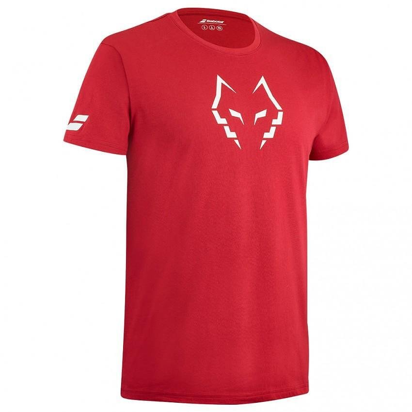 Tricou de bărbați Babolat TEE LEBRON - roșu, tricou sport stilat pentru tenis și padel