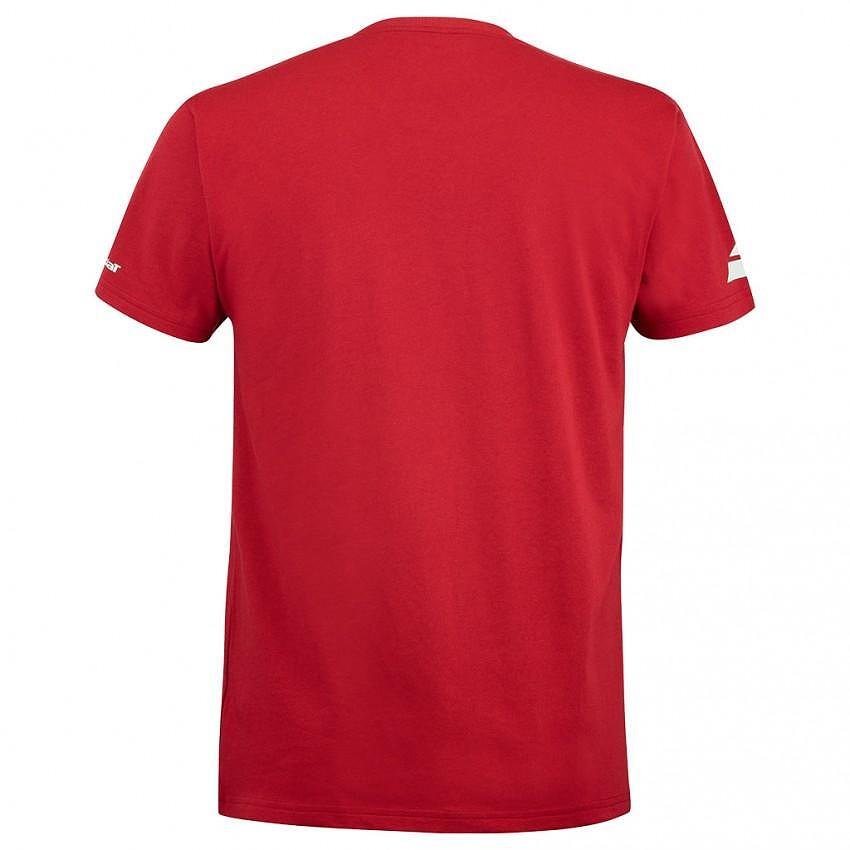 Tricou de bărbați Babolat TEE LEBRON - roșu, tricou sport roșu pentru padel și tenis, confort pentru întreaga zi