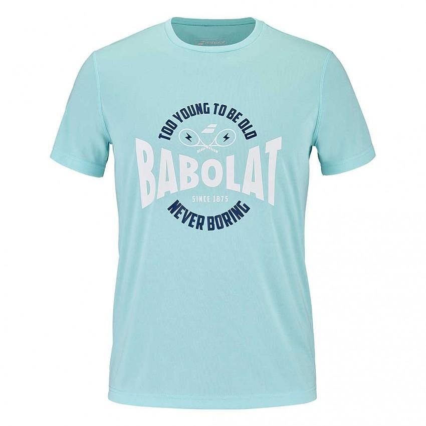 Мъжка тениска EXERCISE GRAPHIC TEE - светлосин