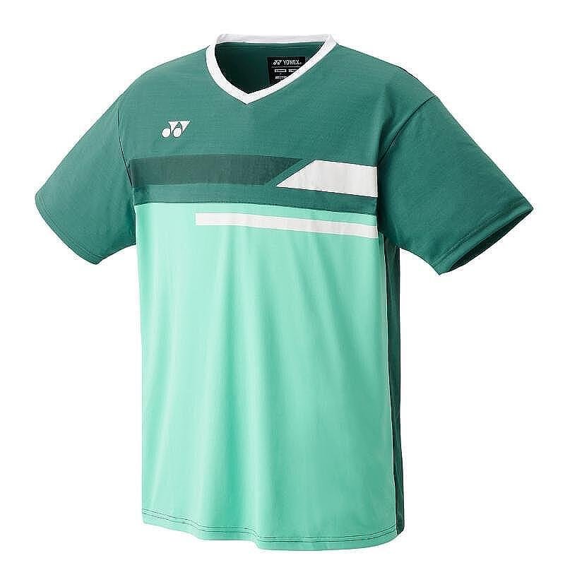 Мъжка тениска Yonex CLUB TEAM Antique Green - лека спортна тениска за тенис и тренировки с UV защита и комфорт